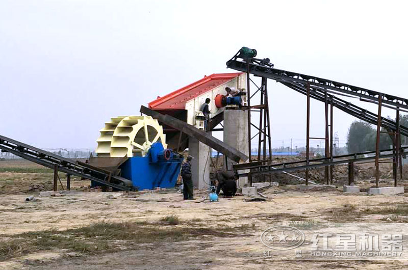洗砂機現場