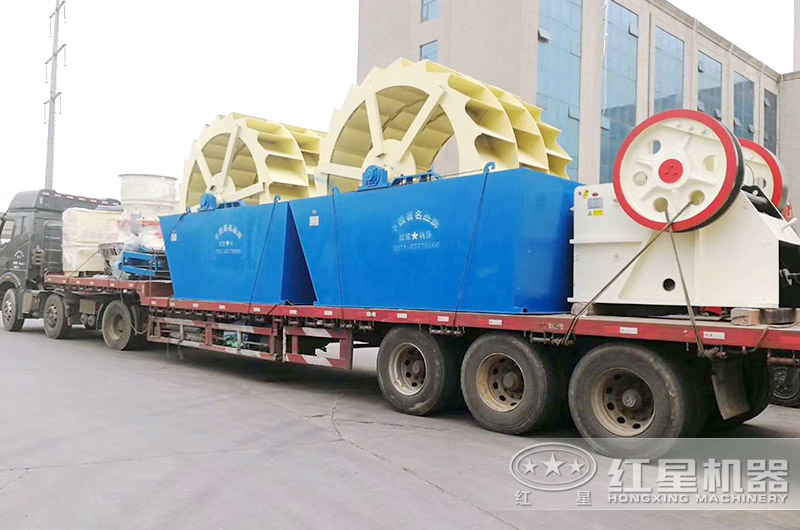 輪式洗砂機發貨圖