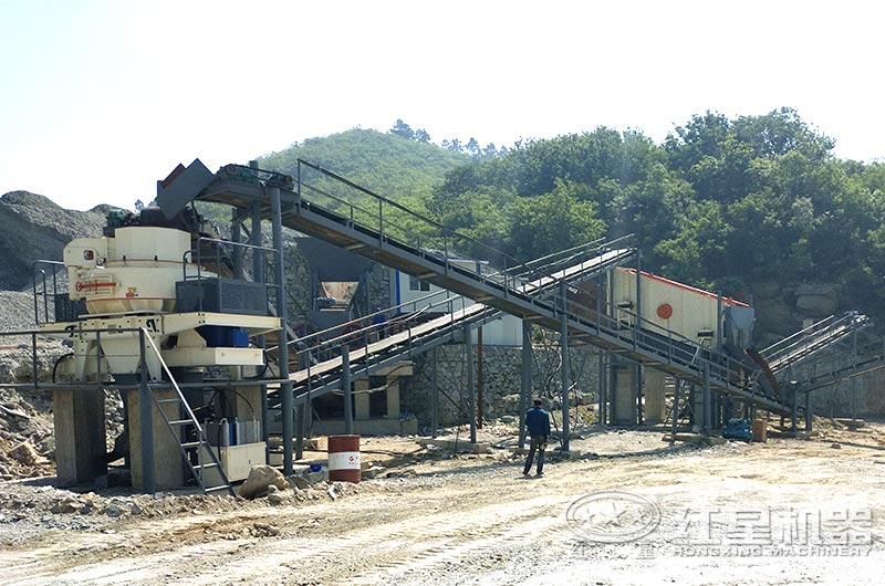 破碎制砂作業
