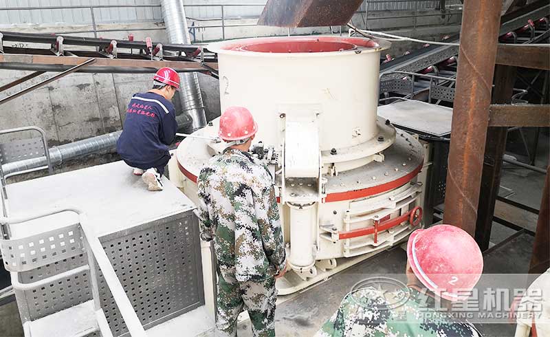 制砂機安裝現場
