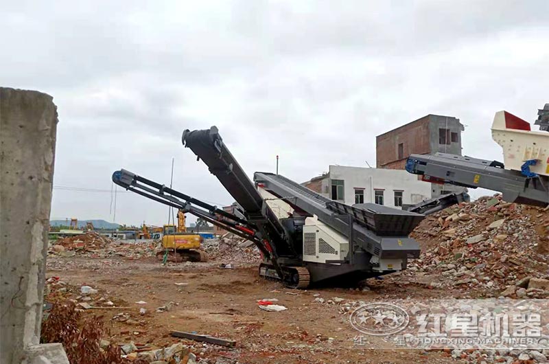 履帶式移動建筑垃圾破碎機(jī)