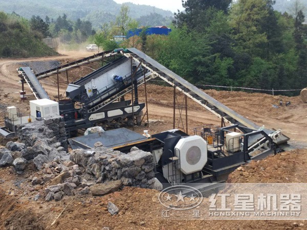 車載流動破石子機組合形式多樣化