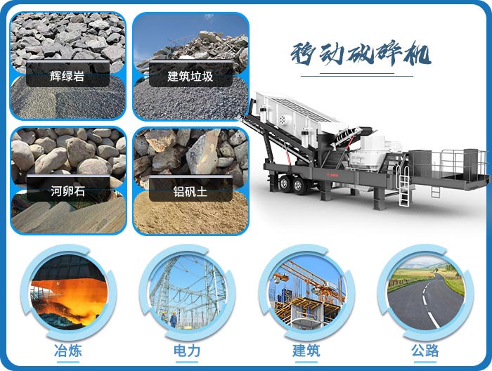 移動破碎機適用范圍廣